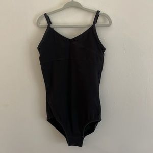 Freestyle By Danskin Black Leotard With Stud Accent Back Girls 7/8